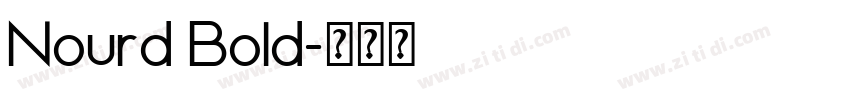 Nourd Bold字体转换